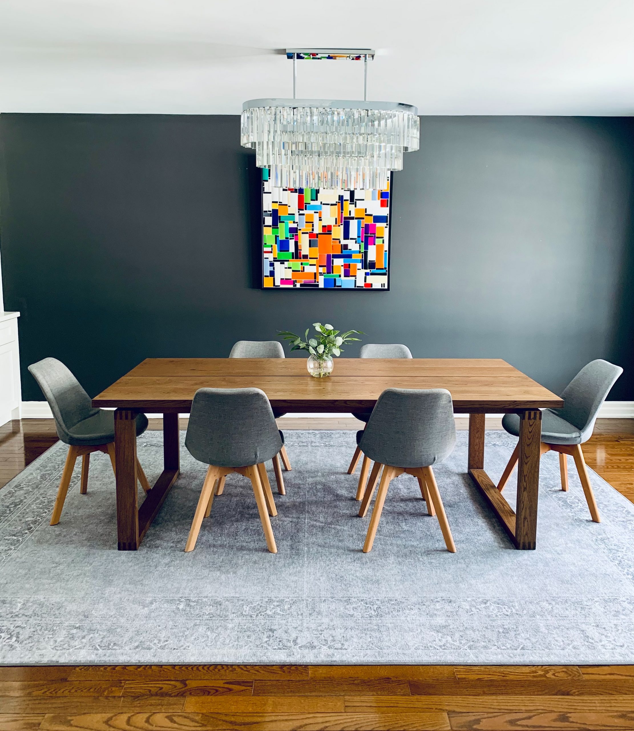 Evenly Spaced Dining Chairs